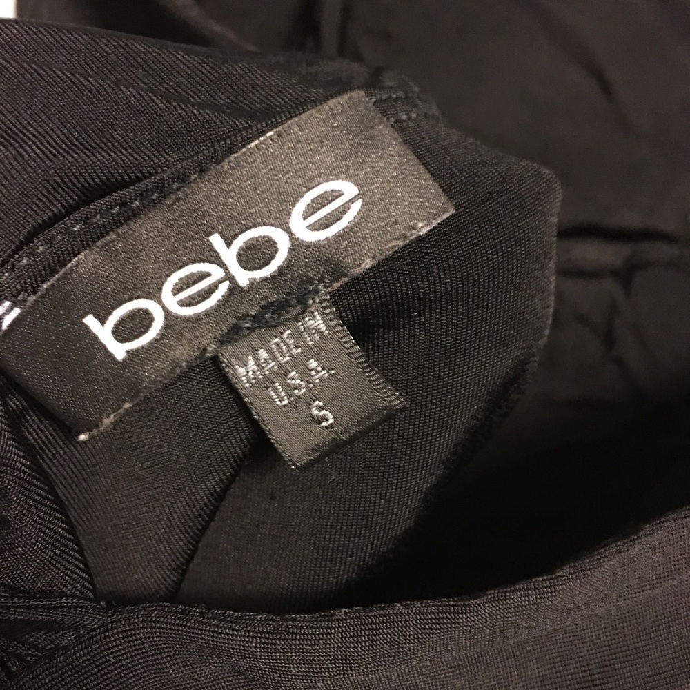Bebe Low Back Dress with Rouching - Picture 4 of 4
